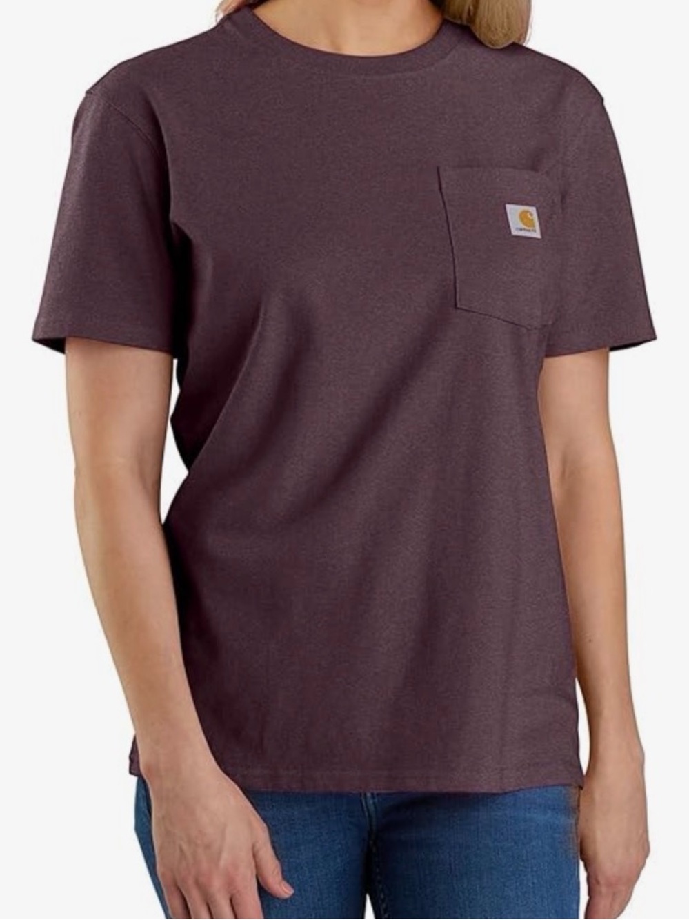 Carhartt Women’s  Short-Sleeve Pocket T-Shirt - purple
